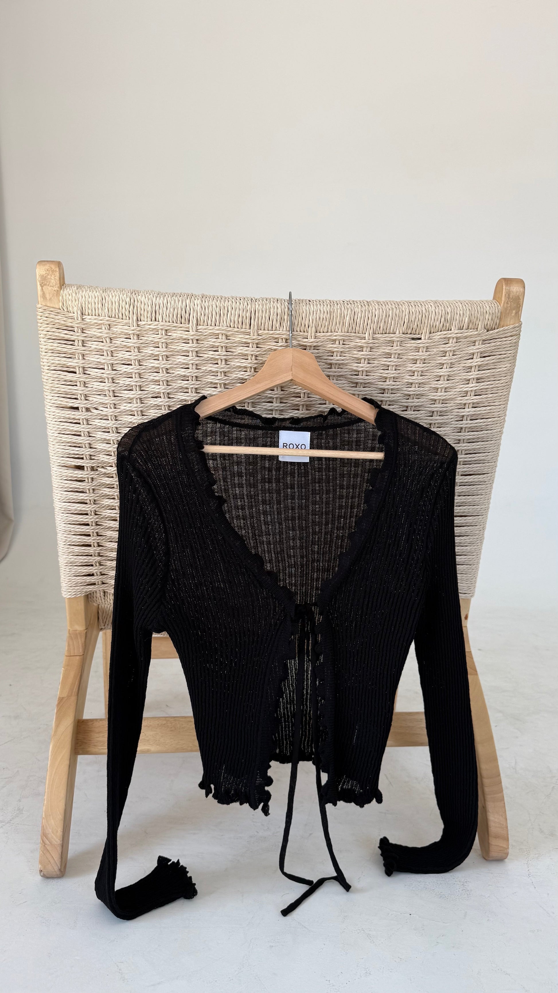 Black Semi - transparent top - ROXO