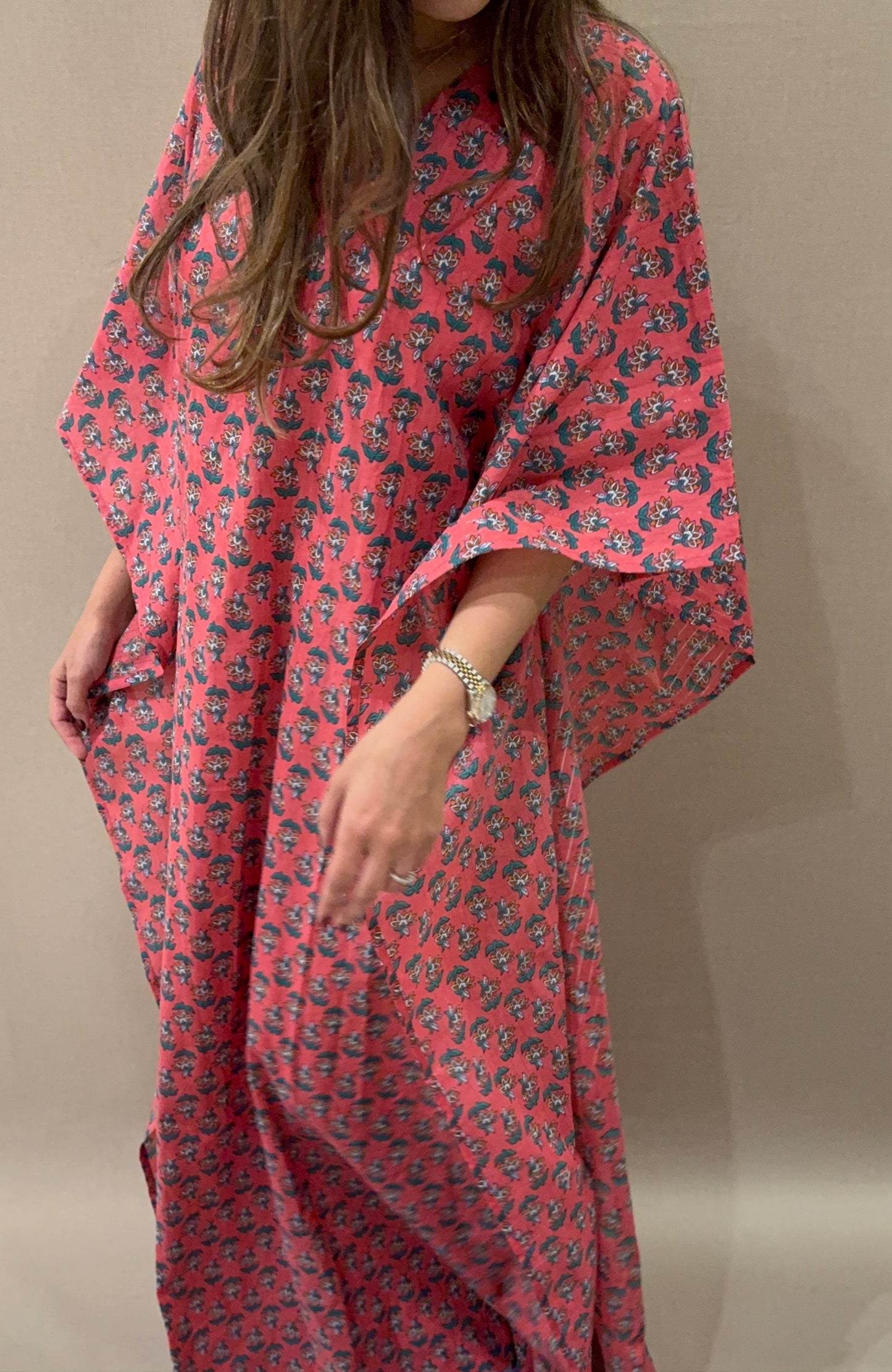 Cotton kaftan k design 05 - ROXO