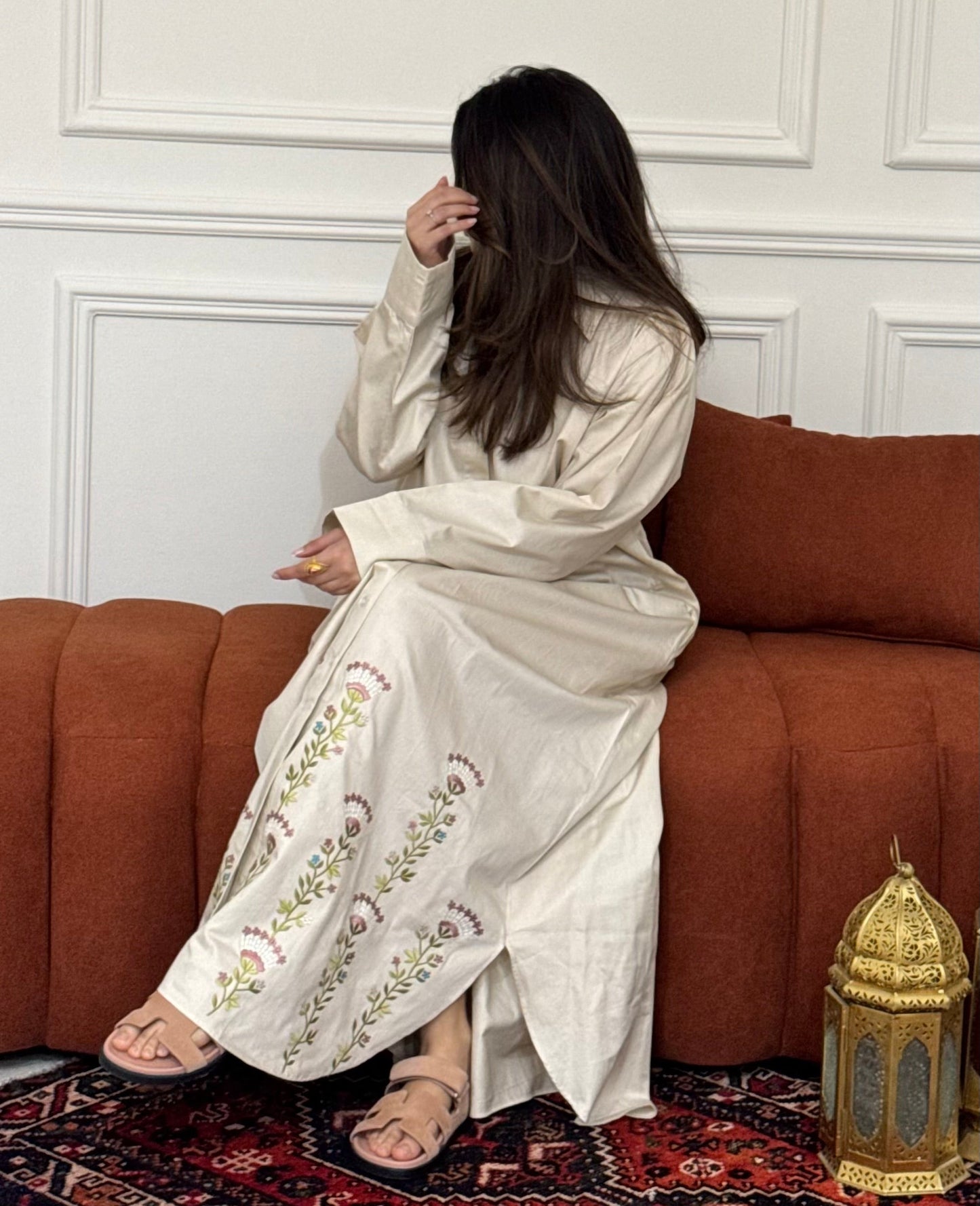 Floral shirt dress kaftan - ROXO