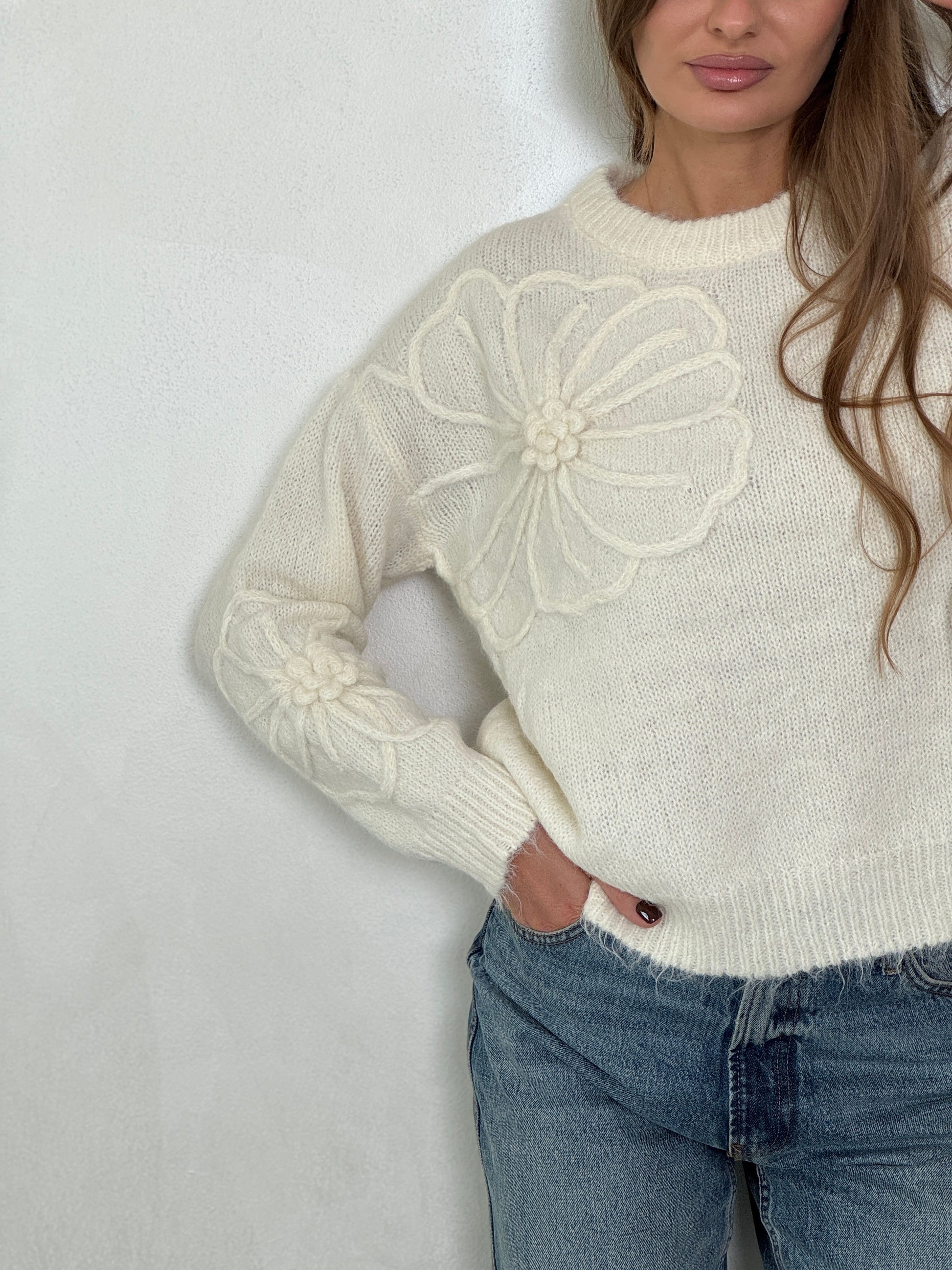 Floral sweater - ROXO