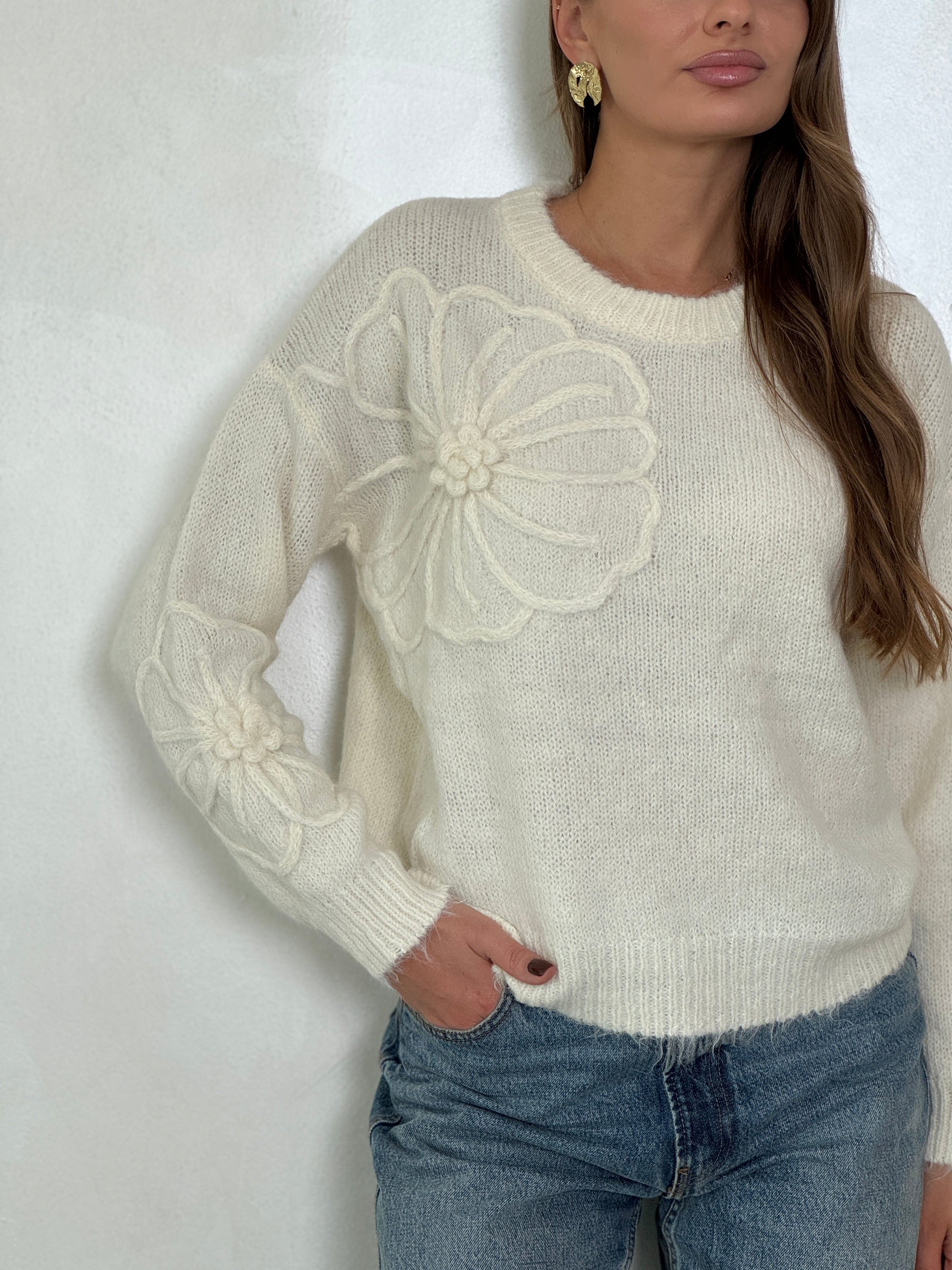 Floral sweater - ROXO