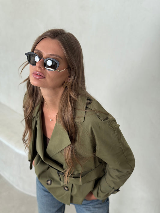 Khaki Trench Coat - ROXO
