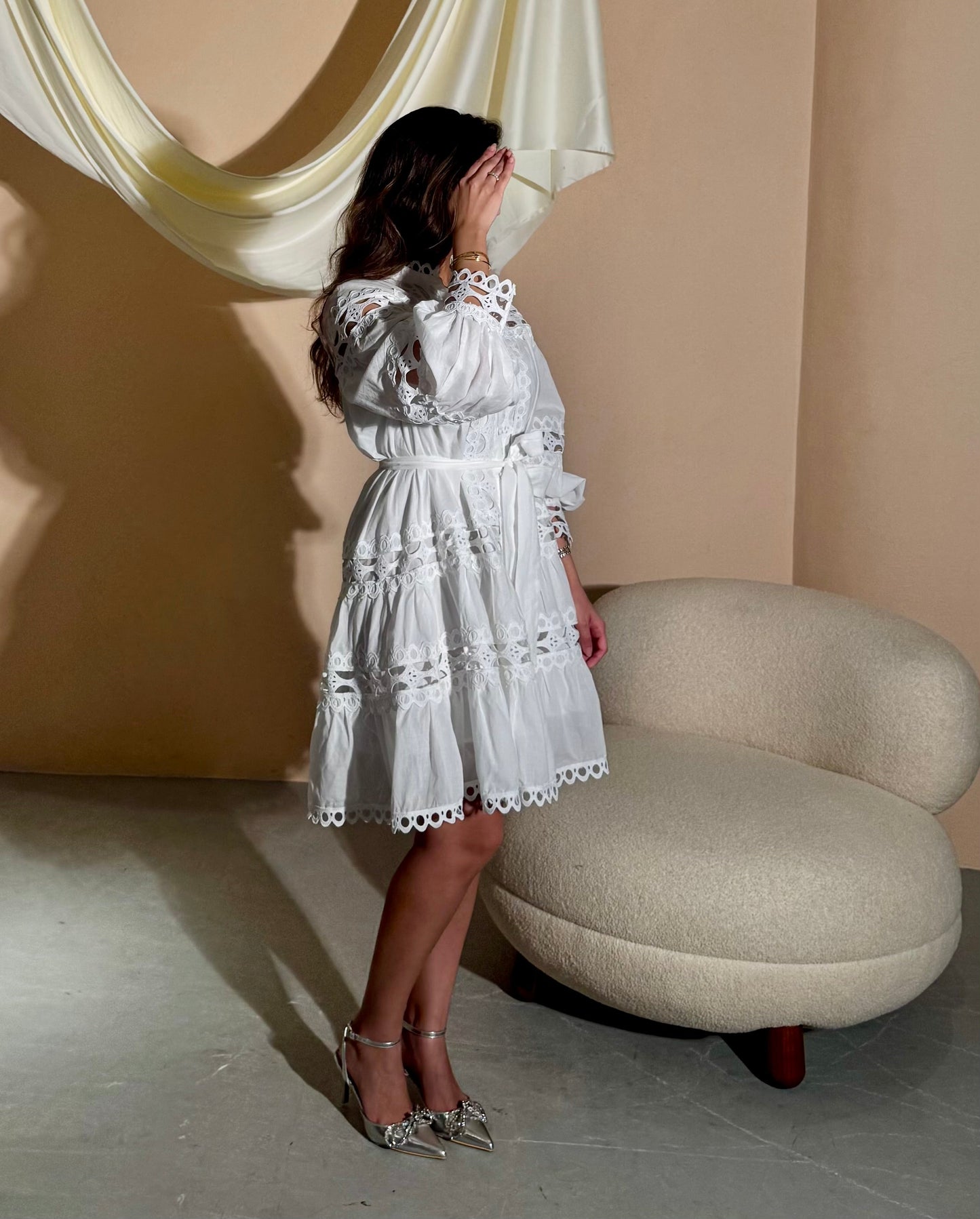 On the clouds dress ☁️ white - ROXO