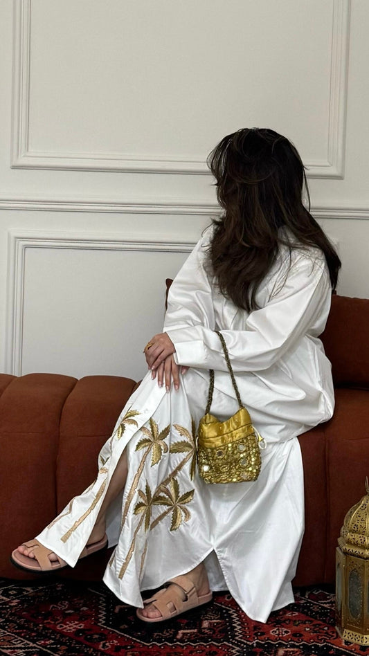 Palms shirt dress kaftan.