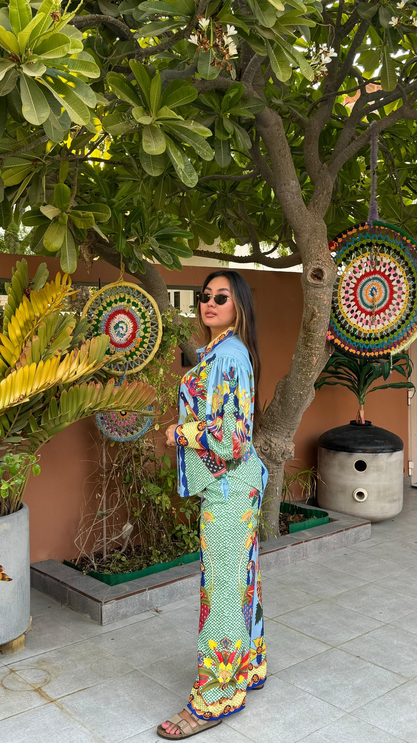 Peacock Linen set π¦ - ROXO