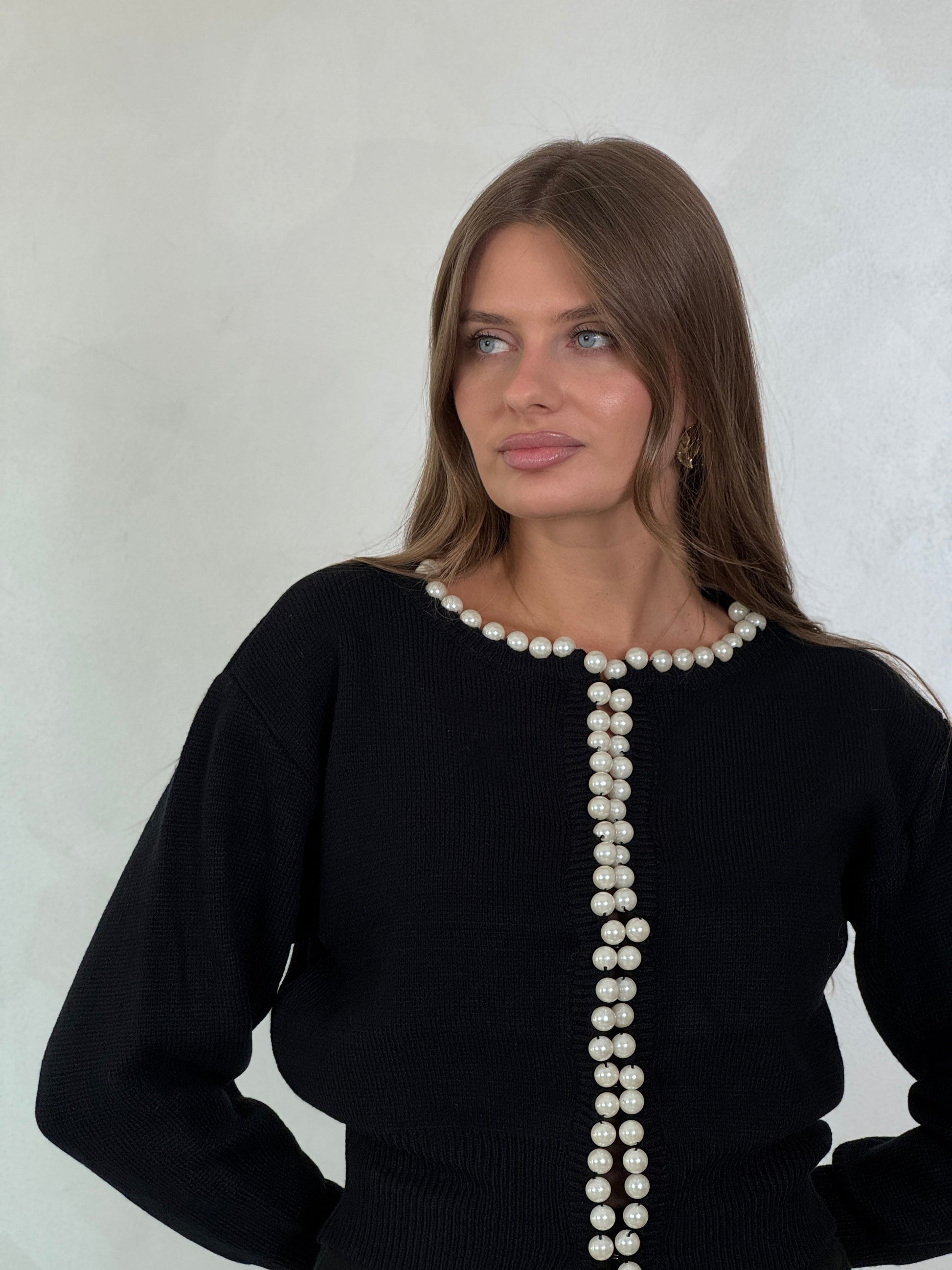 Pearls Beaded Cardigan - ROXO