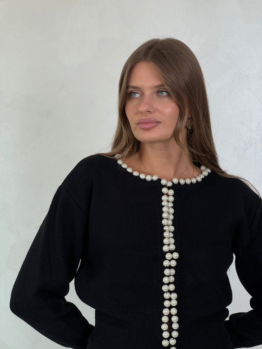 Pearls Beaded Cardigan - ROXO