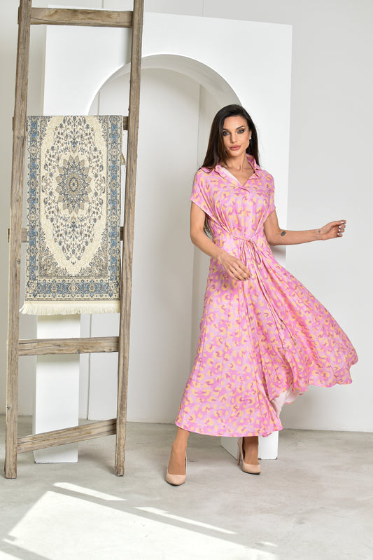 Pink leopard kaftan🐆.