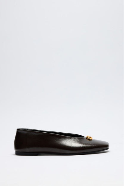 Soft leather ballet flats (preorder)
