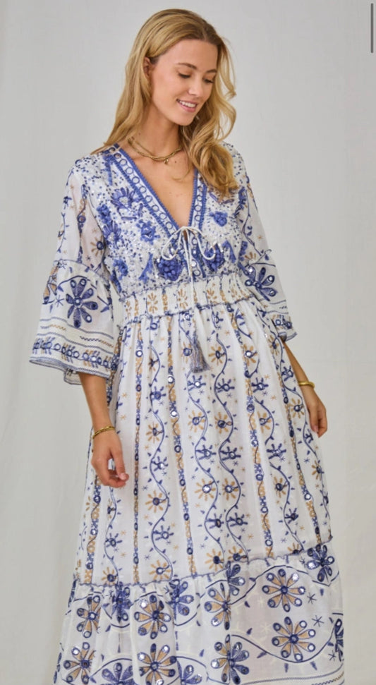 Blue occean dress - ROXO