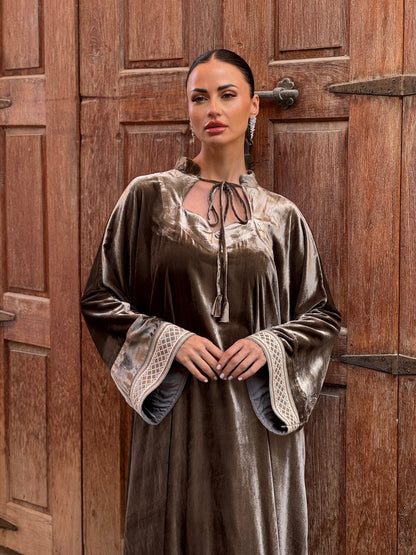 Classic French Silk velvet kaftan 1 - ROXO