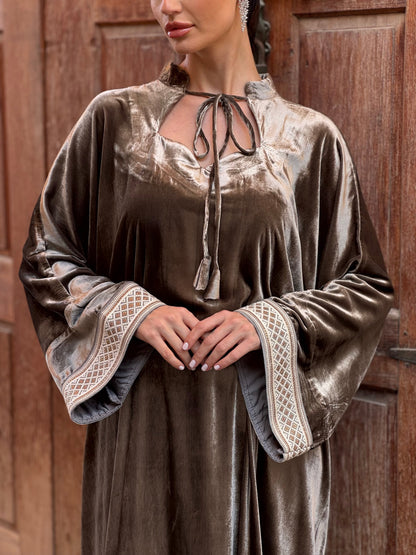 Classic French Silk velvet kaftan 1 - ROXO