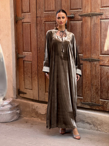 Classic French Silk velvet kaftan 1 - ROXO