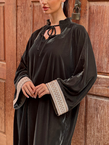 Classic French Silk velvet kaftan 3 - ROXO