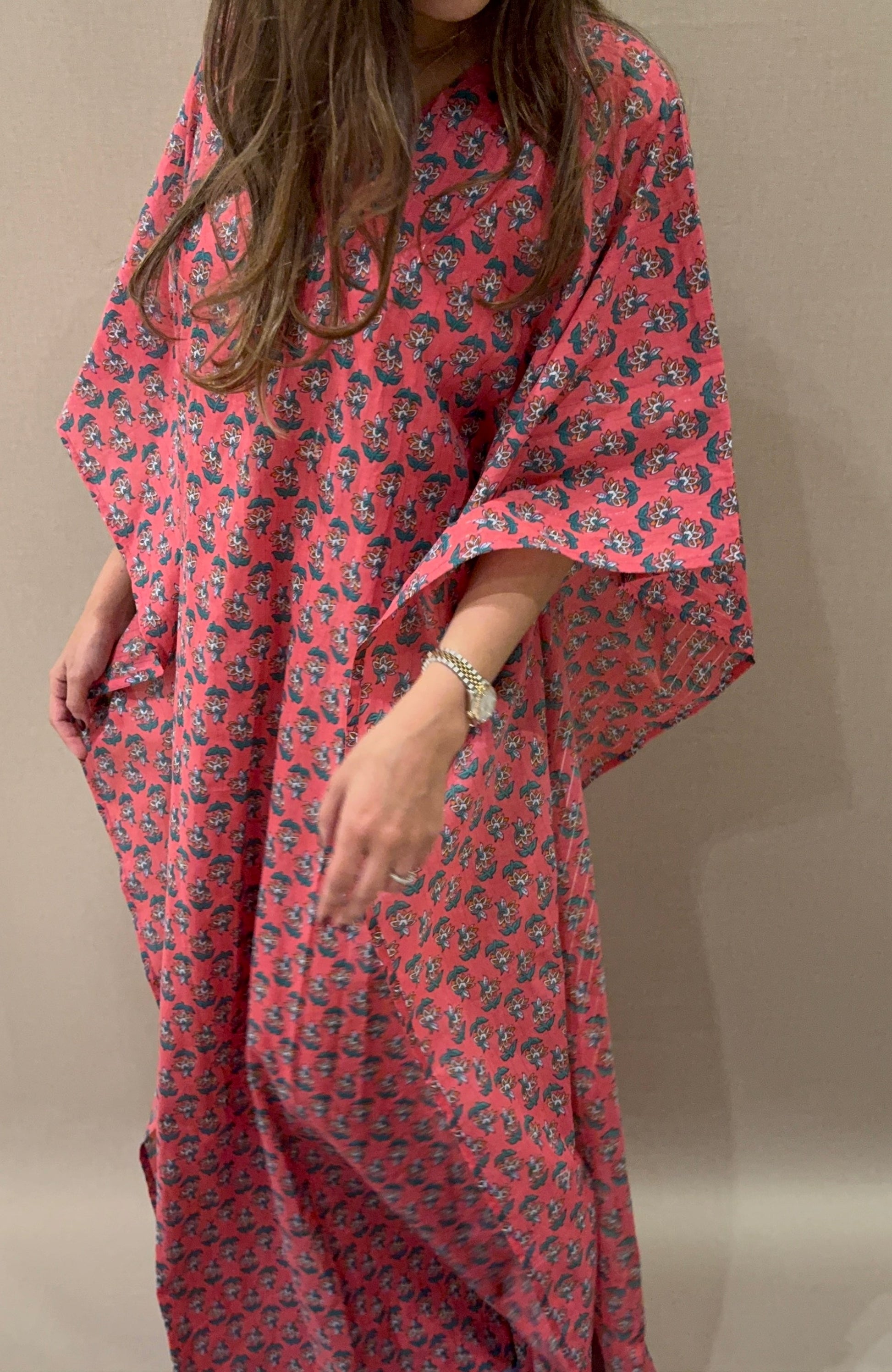 Cotton kaftan k design 05 - ROXO