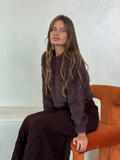 Cozy Brown Sweater - ROXO