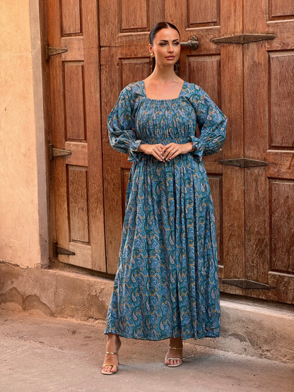 Daisy Indian Cotton Kaftan 5 - ROXO