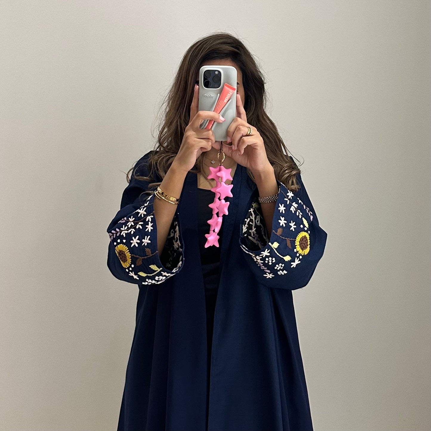 Demure Abaya in navy blue🌻🪻🌷 - ROXO