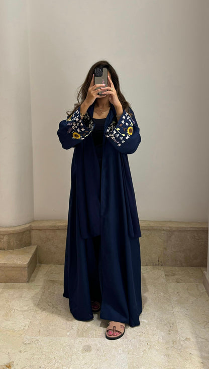 Demure Abaya in navy blue🌻🪻🌷 - ROXO