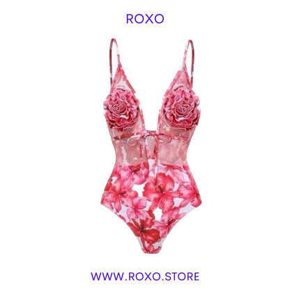 Fishnet Swimsuit Set - ROXO