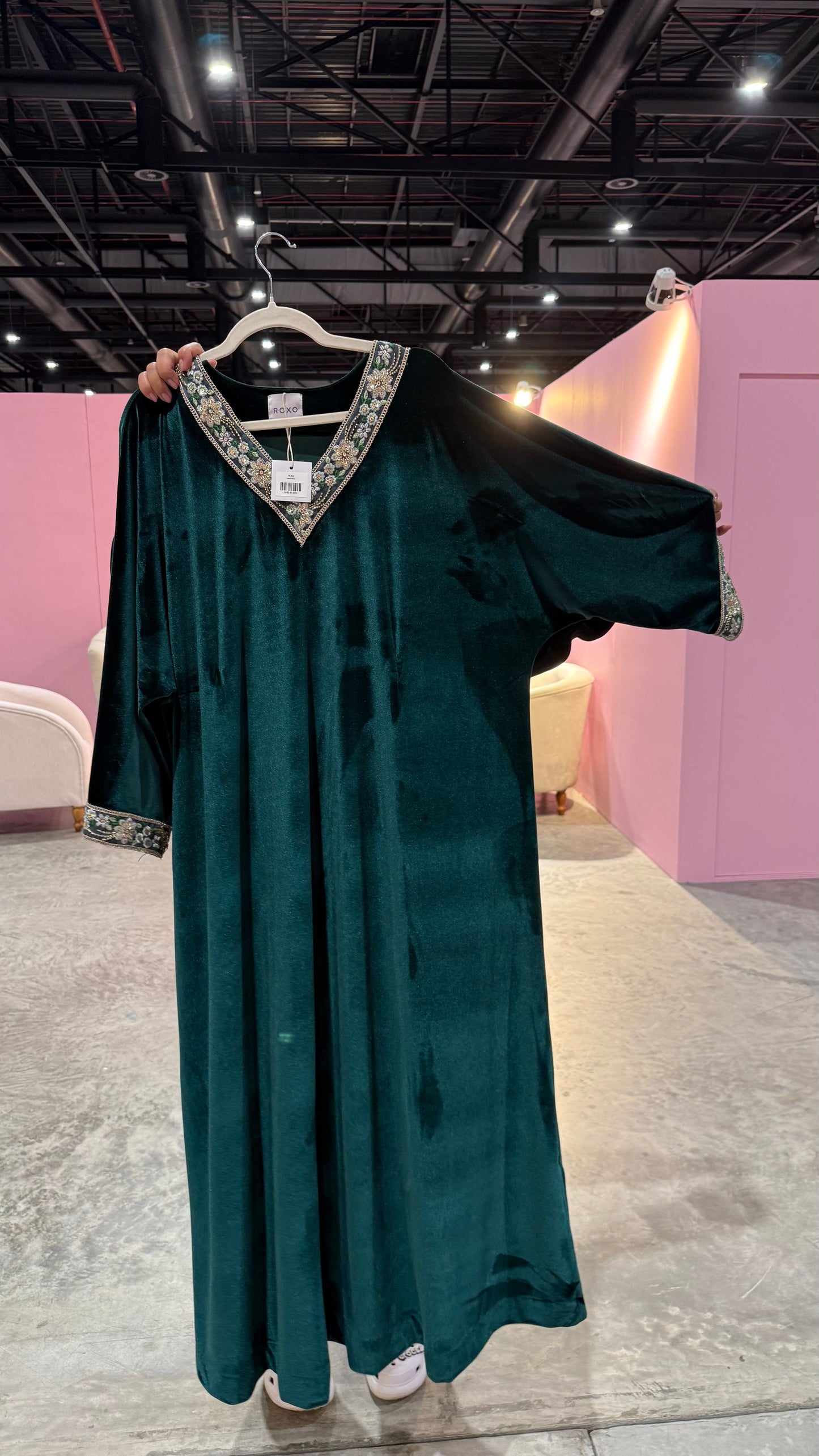Green Velvet Kaftan - ROXO