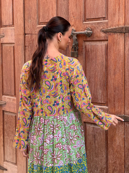 Jasmine Indian Cotton Kaftan 8 - ROXO