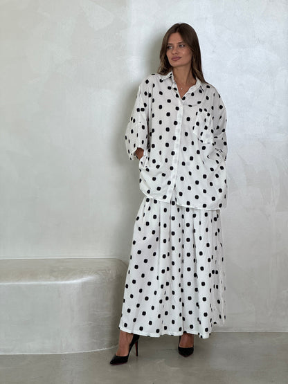 Oversized Polka Dots Set - ROXO