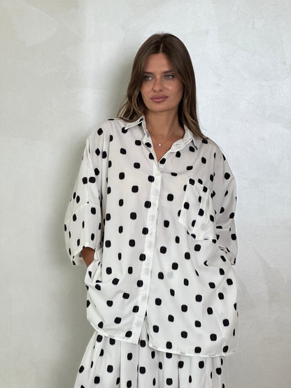 Oversized Polka Dots Set - ROXO
