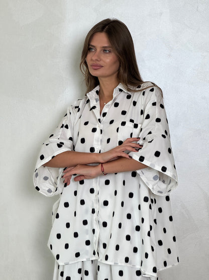 Oversized Polka Dots Set - ROXO