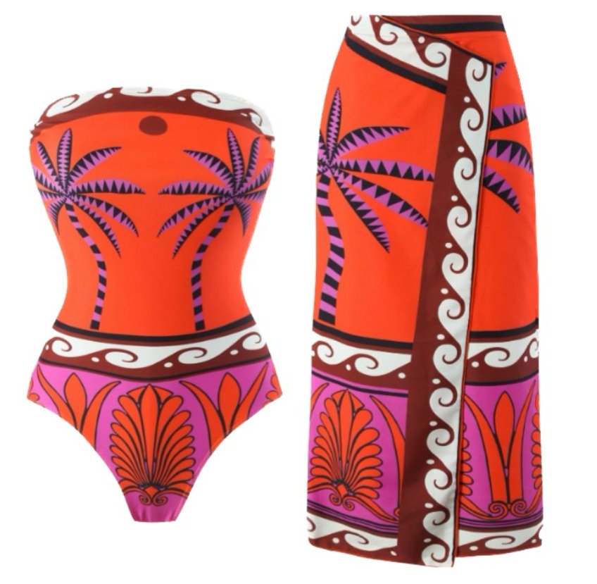 Palmetto Swimsuit Set - ROXO