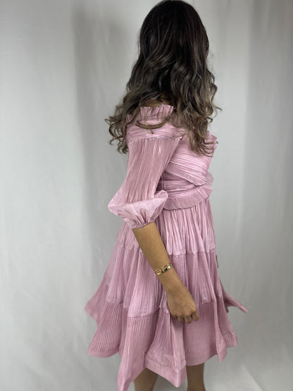 Pink pleated dress - Roxo