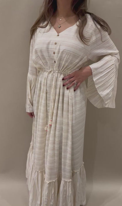 Stripes cotton kaftan