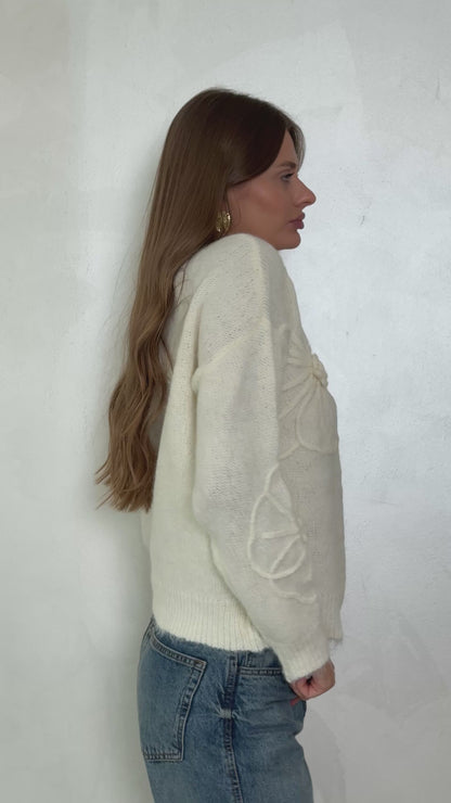 Floral sweater