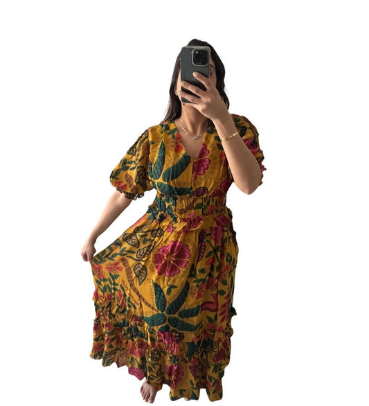 Resort farm rio dress - ROXO