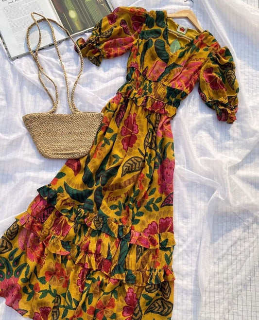 Resort farm rio dress - ROXO