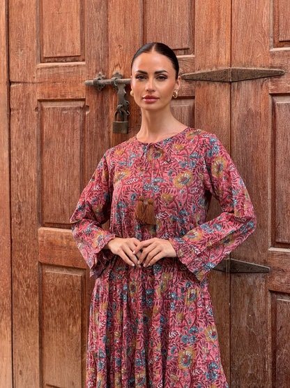 Sunflower Indian Cotton Kaftan 3 - ROXO