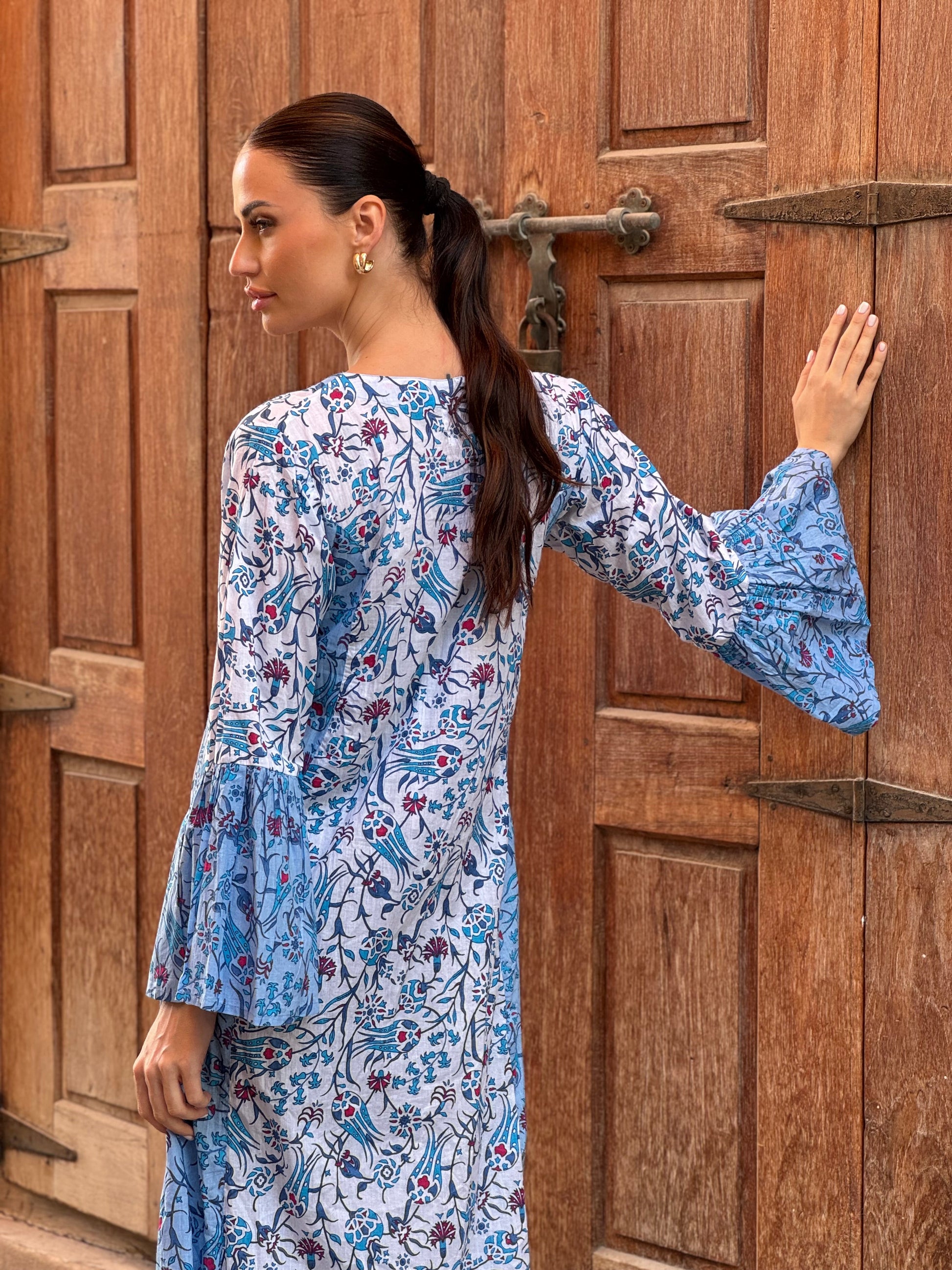 Sunflower Indian Cotton Kaftan 4 - ROXO