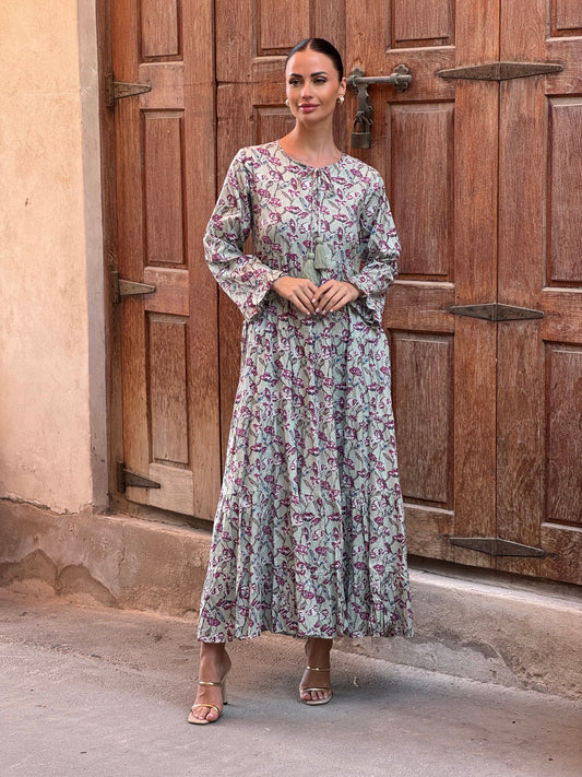 Sunflower Indian Cotton Kaftan 6 - ROXO