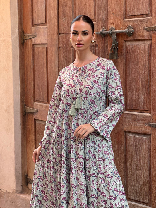 Sunflower Indian Cotton Kaftan 6 - ROXO